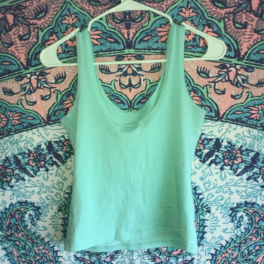 Mint green tank